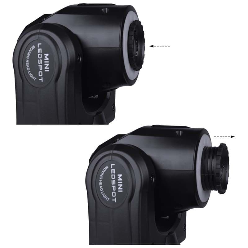 Light4Me 60W LED Mini Moving Head Spot (Ring Efektli) — görsel 4