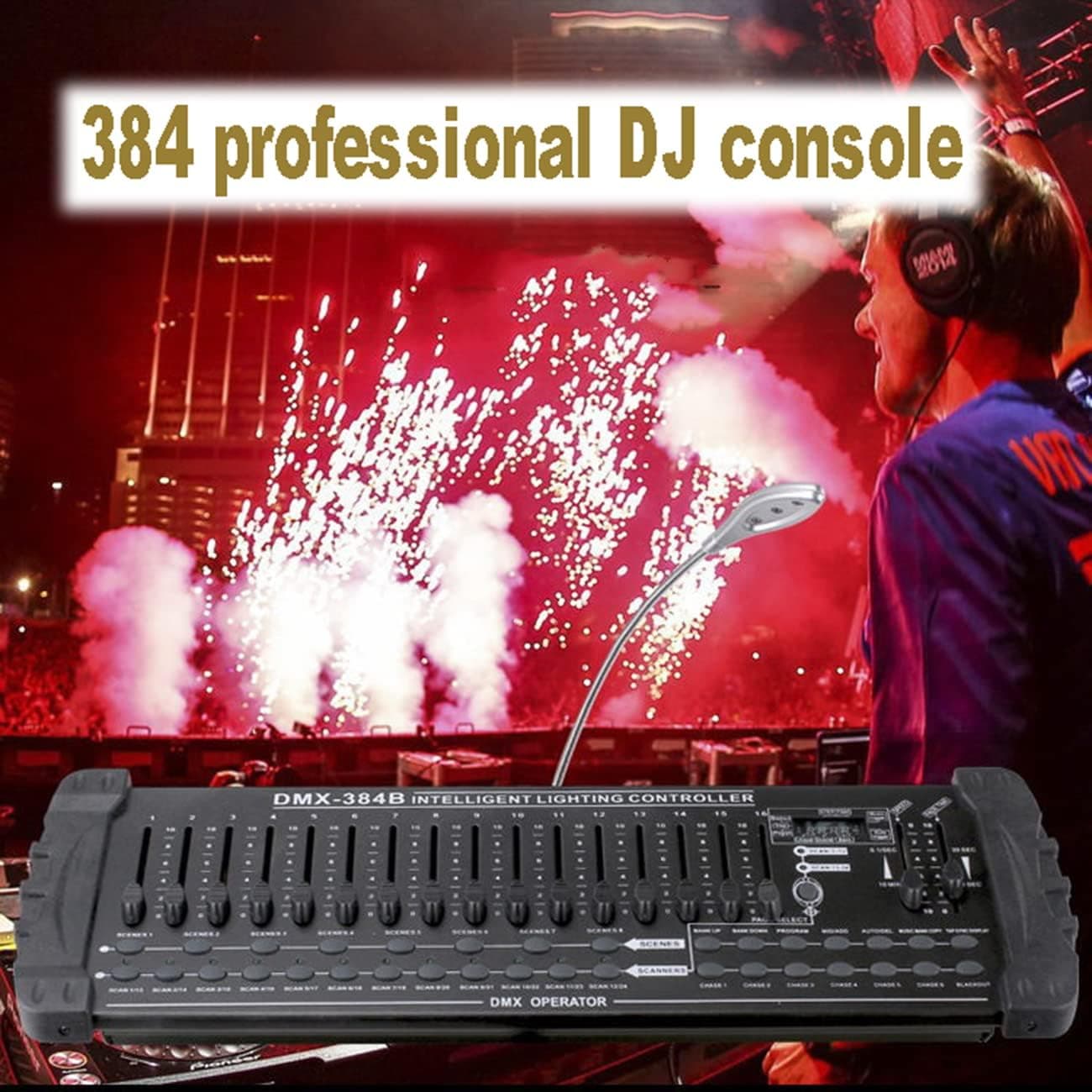 DMX 384B Işık Kontrol Masası (384 Kanal, 240 Sahne)