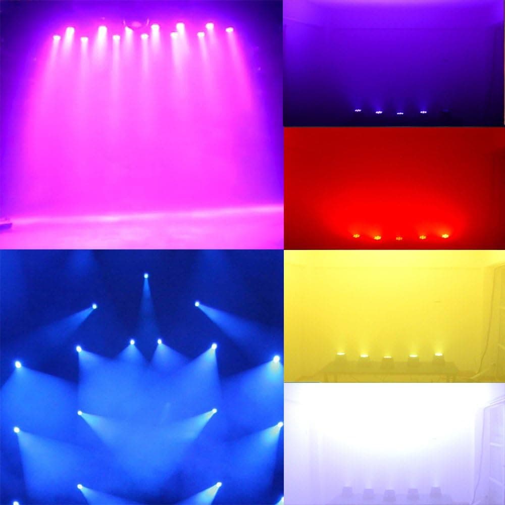 Lixada 7x10W RGBW Mini Moving Head Wash Sahne Işığı